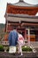 Japanese kimono couple at Kiyomizu temple, Kyoto