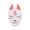 Japanese Kitsune fox and wolf mask