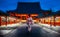 Japanese lady in Kimono dress walking in Sensoji Temple