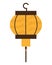 japanese lamp isolated icon design