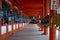 Japanese lantern corridor