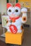 Japanese Manekineko Lucky cat stature Kanazawa Japan