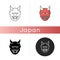 Japanese mask icon