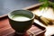 japanese matcha tea in a ceramic bowl