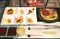 Japanese Meal with appertizer and grilled meats