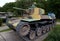Japanese medium tank Type 97 Shinhoto Chi-ha in the Museum of military equipment on Poklonnaya hill in Moscow