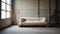 Japanese Minimalism: A Raw And Sleepycore Futon In A Brutalist Setting