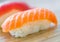 Japanese Nigiri Sushi with Rice