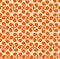 Japanese Orange Small Spiral Leaf Seamless Pattern