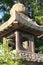 Japanese oriental stone garden lantern