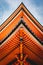 Japanese Pagoda in Kyoto, Japan detail photography