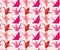 Japanese paper crane pattern