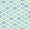 Japanese Pastel Diamond Scale Vector Seamless Pattern