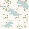 Japanese pattern. Illustration of waves with an abstract pattern on the background of weaving branches