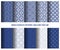 Japanese patterns,indigo color seamless wallpapers vector