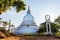 Japanese Peace Pagoda Buddhist temple in Sri Lanka