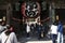 Japanese people and foreign travelers travel visit Large lantern on the niomon gate of Naritasan Shinshoji Temple at Narita Chiba