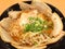 Japanese ramen noodles food, topping with chashu pork