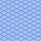 Japanese retro blue sea wave pattern