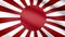 Japanese rising sun flag flying in the wind