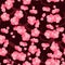 Japanese sakura seamless pattern with stylized flowers. Background made without clipping mask. Easy to use for backdrop