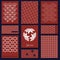 Japanese sashiko motif. business card template. asian pattern. Abstract backdrop. Needlework texture. Traditional