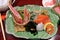 Japanese sashimi assorted cold dishes