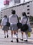 Japanese schoolgirls group