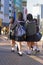 Japanese schoolgirls group