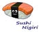 Japanese seafood sushi nigiri