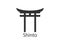 Japanese, shinto, torii icon. Vector illustration, flat design