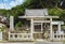 Japanese Shintoist Kanaya Shrine at the stone quarry of Mount Nokogiri.