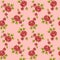 Japanese Soft Sweet Flower Motif Vector Seamless Pattern