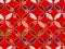 Japanese Square Leaf Art Seamless Pattern