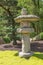 Japanese stone lamp outdoors