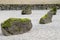 Japanese Stone and Sand Garden Closeup