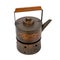 Japanese Style copper kettle on stove