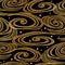 Japanese style golden seamless pattern background image spiral vortex cross wave line