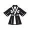 Japanese Style Kimono Icon: Minimalistic Black And White Design