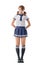 Japanese style school girl in sailor suit