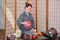 Japanese style tea ceremony performance