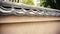 Japanese style vintage concrete wall with roof