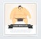 Japanese sumo martial arts fighter, sumo wrestler banner cartoon vector element for website or mobile app