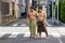 Japanese Sumo Wrestlers are Having a Walk