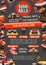 Japanese sushi banner of asian cuisine restaurant