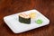 Japanese sushi gunkan prawn