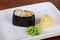 Japanese sushi gunkan scallops