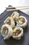 Japanese Sushi Rolls with Chopsticks