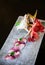 Japanese Sushi Sashimi fresh Aji fish or horse mackerel