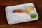 Japanese sushi with yellowtail